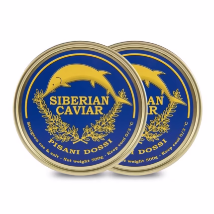Caviar noir frais de qualité supérieure d’esturgeon 500g - Pisani Dossi